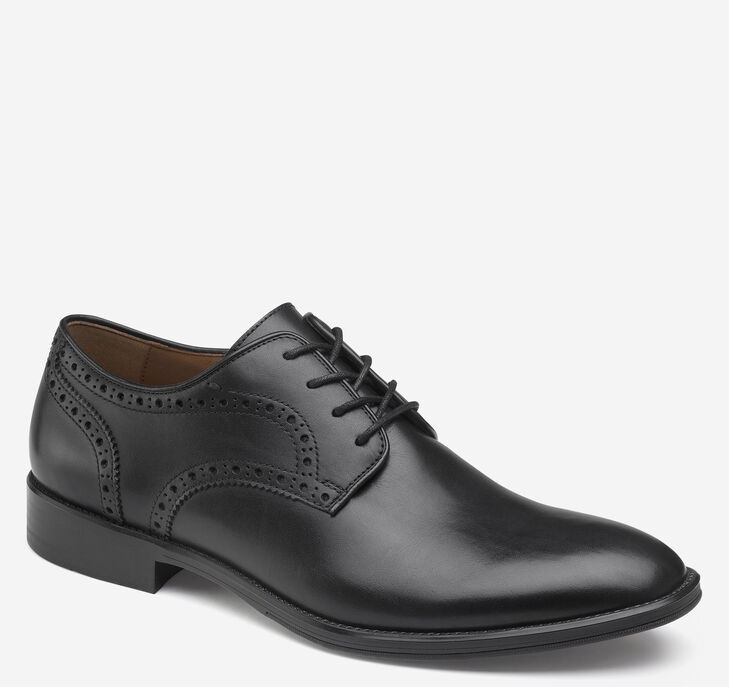 Johnston & Murphy Henrick Plain Toe Snörskor Herr - Svarta Finskor [EN7619053]